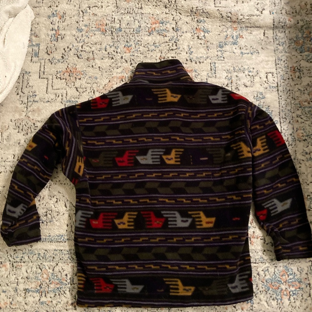 Vintage Patagonia Sz XL Aztec Condor Fleece 1/2 Zip Pullover  Jacket USA 90s